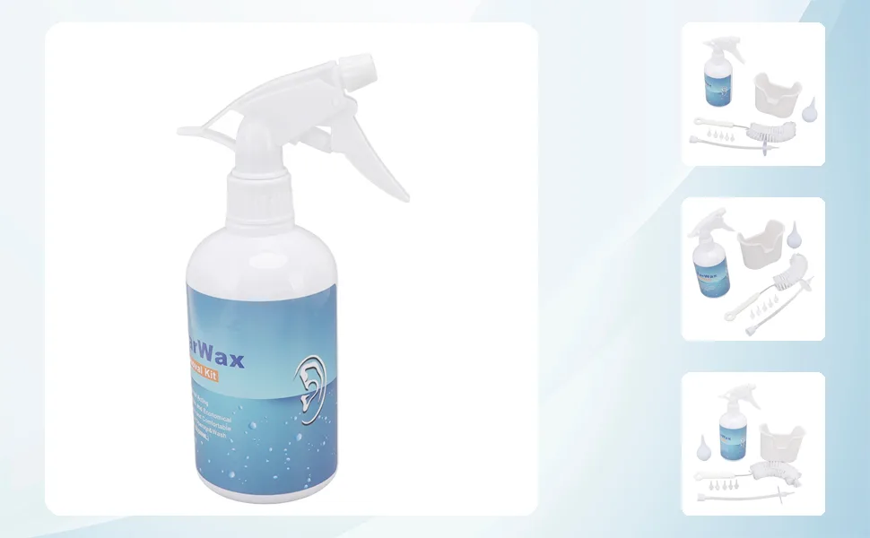 Ear Kits 500ml Professional Ear Washer Irrigation Flushing Kit Ear Wax Removal Tool for Home Use - 3117220246111-1