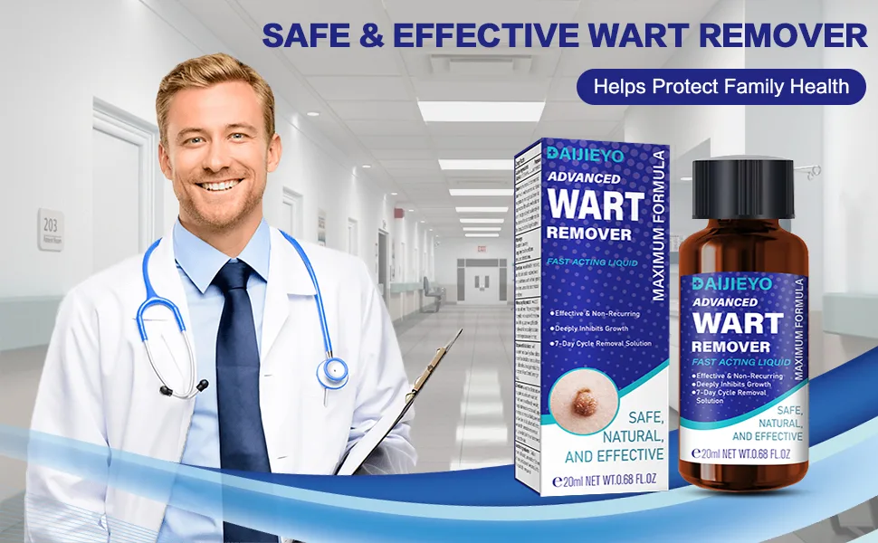 Wart Remover Liquid - Maximum Strength Formula for Rapidly Removing Plantar Warts and Common Warts Safe Natural & Potent Suitable for Most Body Warts (20ml-S03) - wart removerwart