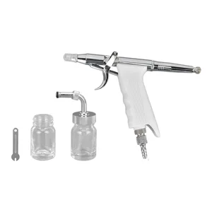 Handheld Airbrush Portable Air Spray Paint Pen Multifunction Brass Plastic Air Spray Paint Pen for Makeup Cake Decoration Art Craft - product information 2