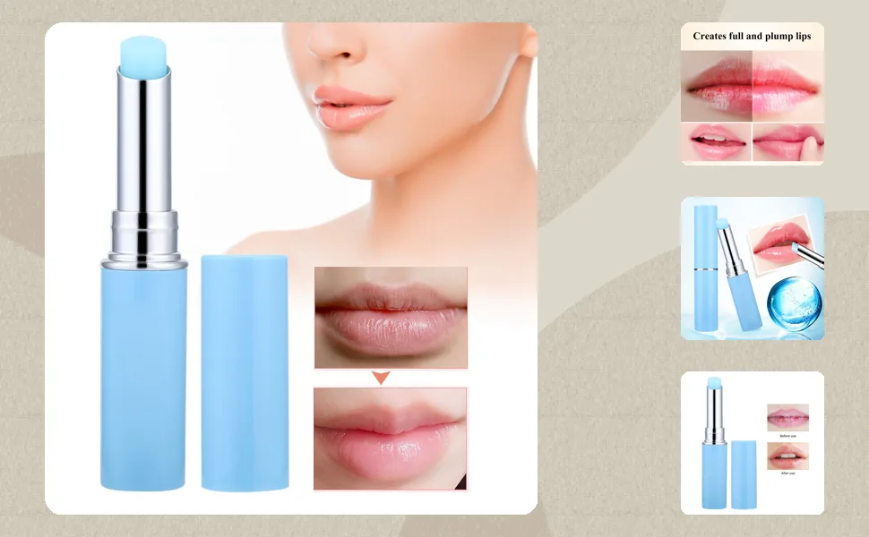 1.8g Hyaluronic Color Changing Lip Balm Moisturizing Color Changing Lip Balm AntiCracking Lipstick Fading Lip Lines - JM23271-1