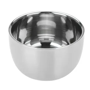 Men's Beard Shaving Set Professional Stainless Steel Bowl Stand Brush Mustache Shaving Tool - JM14984-3
