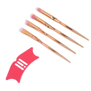 Nose Shadow Tool Multifunctional Silicone Stencil Nose Contouring Stencil Face Makeup with Brush Eyelash Aid for Beauty - 1410230096811-2