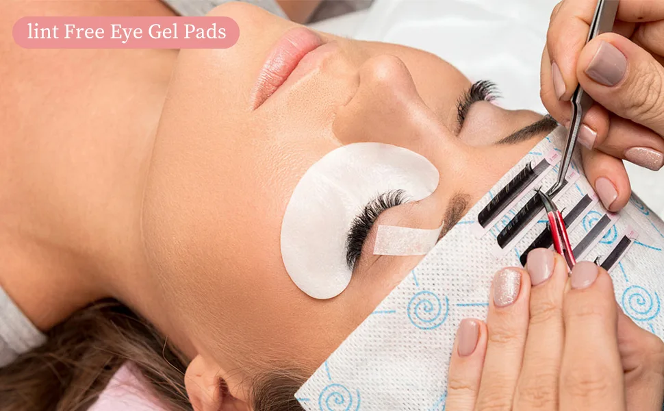 100 Pair Lint Free Hydrogel Eye Gel Patch Makeup Lash Lift Tools Under Eye Patch Pads for Eyelash Extension - eye gel pads