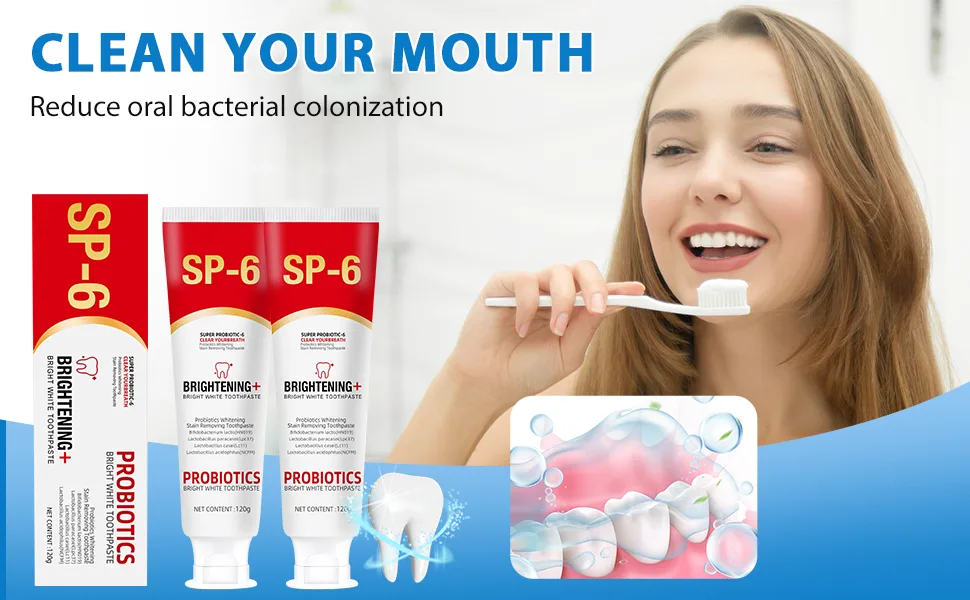 Sp-6 Ultra Whitening Toothpaste Ultra White Toothpaste Sp-6 Super Probiotic 6 Toothpaste-with 6 Probiotics Microbiota Fresh Breath 4.23 oz - sp-6 ultra whitening toothpaste sp 6 ultra whitening sp 6 probiotic toothpaste whitening