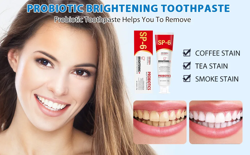 Sp-6 Ultra Whitening Toothpaste Ultra White Toothpaste Sp-6 Super Probiotic 6 Toothpaste-with 6 Probiotics Microbiota Fresh Breath 4.23 oz - sp-6 ultra whitening toothpaste sp 6 ultra whitening sp 6 probiotic toothpaste whitening