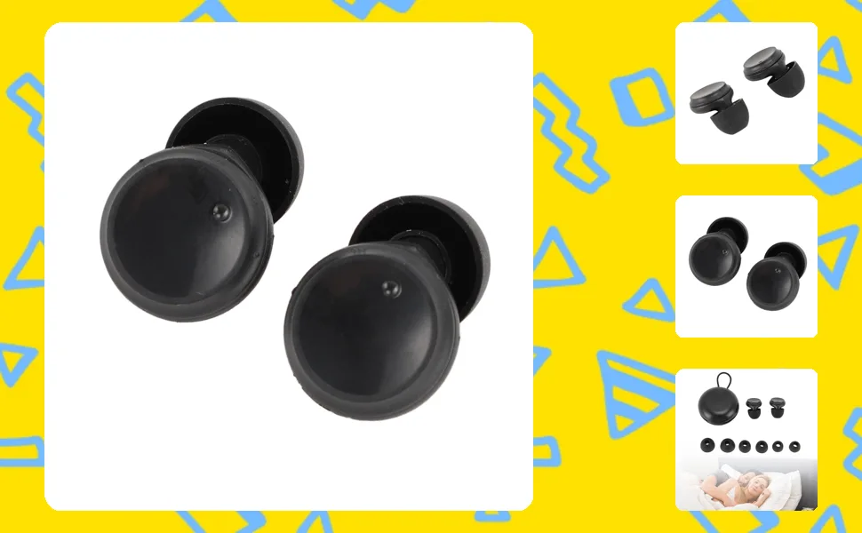 Silicone Noise Cancelling Ear Plugs for Sleeping Personalized Fit Optimal Relaxation Ideal for Travel Work and Home Use Multiple Ear Tips Included Instantaneous Silence Black - 2019240030011-1