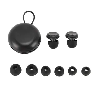Silicone Noise Cancelling Ear Plugs for Sleeping Personalized Fit Optimal Relaxation Ideal for Travel Work and Home Use Multiple Ear Tips Included Instantaneous Silence Black - product information 2