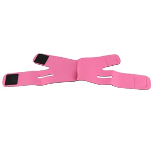 Double Chin Reducer Double Chin Eliminator V Line Lifting Mask with Chin Strap for Double Chin for Women - Face Lifting Strap (Rose Red) - product information 2