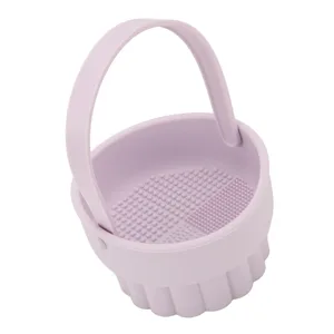 Makeup Brush Cleaner Bowl Foldable Silicone Makeup Cleaning Tools for Brushes Sponge and Puff Portable Make Up Brush Cleaner for Travel - product information 6