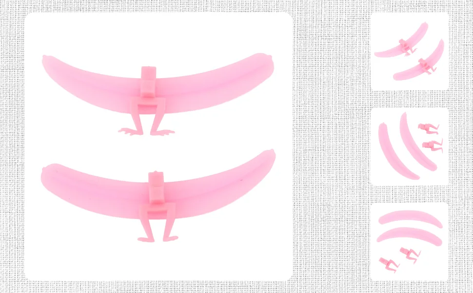Eyelash Separator Tool Washable Reusable Silicone Eyelash Extension Separator with Lash Separator Base and Lash Isolation Helper Lash Extension Assisted Tool for Beauty Salon Rose Red - 1414240031411-1