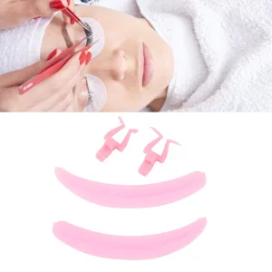 Eyelash Separator Tool Washable Reusable Silicone Eyelash Extension Separator with Lash Separator Base and Lash Isolation Helper Lash Extension Assisted Tool for Beauty Salon Rose Red - product information 6