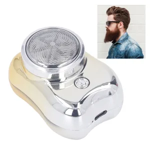 Electric Beard Clipper Highly Effective Fast Charging Portable Waterproof Mini Electric Beard Trimmer for Home Travel (Gradient Gold) - 2718230244413-3
