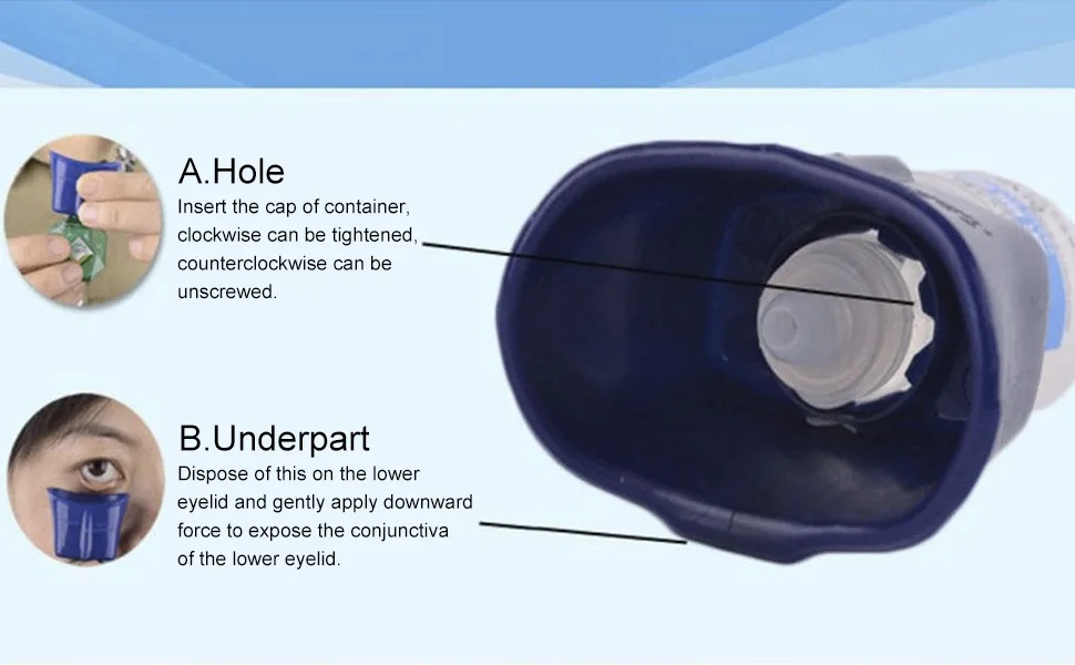 Eye Drop Guide Easy To Use Eyedrop Guide Eye Dropper Guide Eye Drop Helper For All Ages Works Eye Drop Guide For Seniors - product information 1