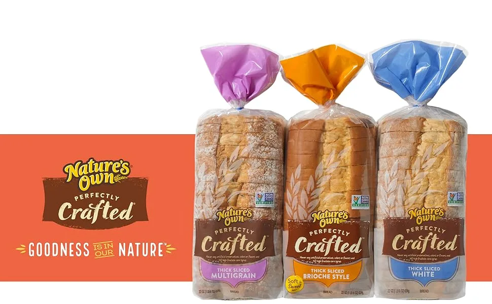 Nature's Own Perfectly Crafted Multi Grain Bread Loaf - 22 oz Bag - NOPC Header