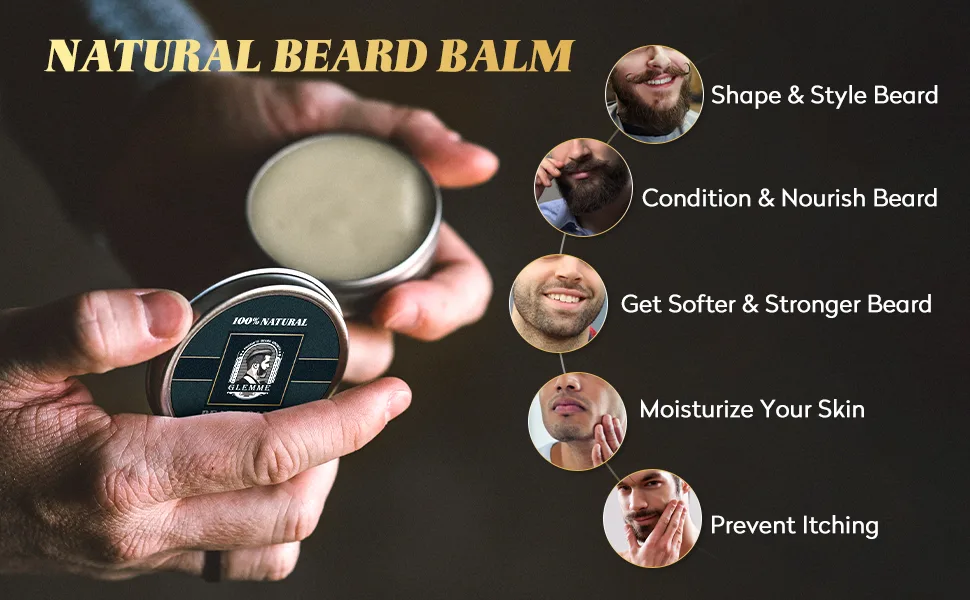 5% Minoxidil Beard Growth Kit with Biotin Oil Balm for Patchy Beards - Beard Growth Oil & Gift for Men Home Use - product information 4