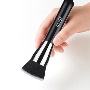 Foundation Brush for Liquid Makeup MSQ Flat Top Kabuki Foundation Brush Premium Makeup Brushes for Liquid Cream and Powder-Liquid Blending Powder Brush Black - product information 4