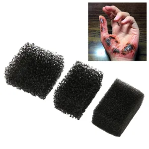 Halloween Makeup Sponges 3 Pieces Stippling Sponges Soft Skin Friendly Time Saving Different Textures Small Portable for Special Effects - product information 3