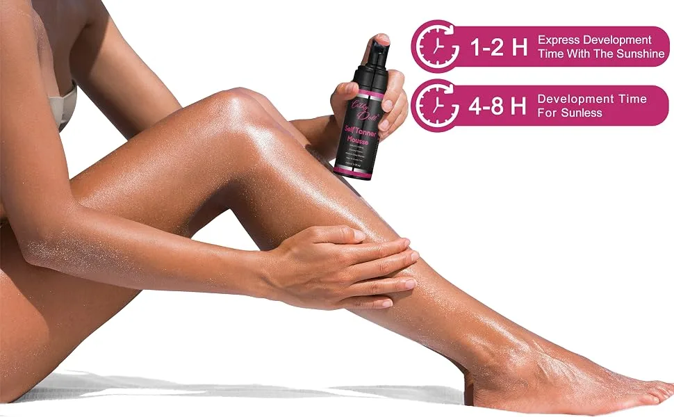 Cathy Doll Cruelty Free Sunless Tanning Mousse Natural Self Tanner Mousse Self Tanning Mousse For Fair Skin Body Face - Cathy Doll Self Tanner