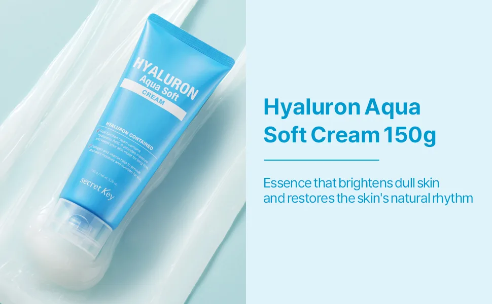 Secret Key Hyaluron Aqua Soft Cream 5.29 oz (150 g) - soft cream intro