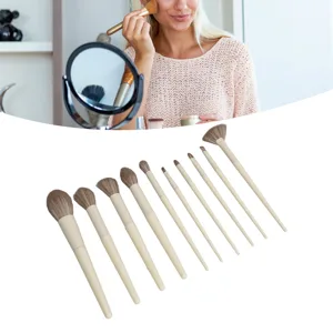 Cosmetic Brushes 10 Piece Makeup Brush Set Skin Friendly Soft Hair Accurate Color Rendering Various Head Shapes for Loose Powder - product information 3