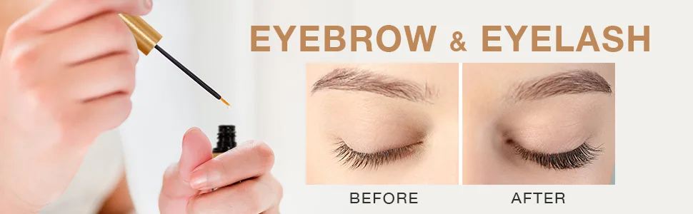 Lash Enhancing Serum for Eyelash Growth: Lash Serum for Women to Boost Thicker Fuller and Longer Lashes 5 ml (Metallic) - Silksence lash growth serum