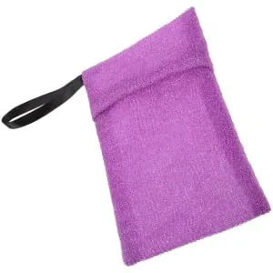 Bath Bag Shampoo Nylon Soap Purple Scrubber - product information 2