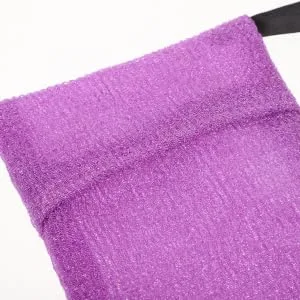 Bath Bag Shampoo Nylon Soap Purple Scrubber - product information 3