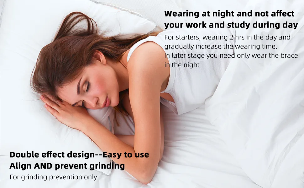 Customized Night Guard Easy Protection for a Restful Night's Sleep (1MM) White - Orthodontic braces