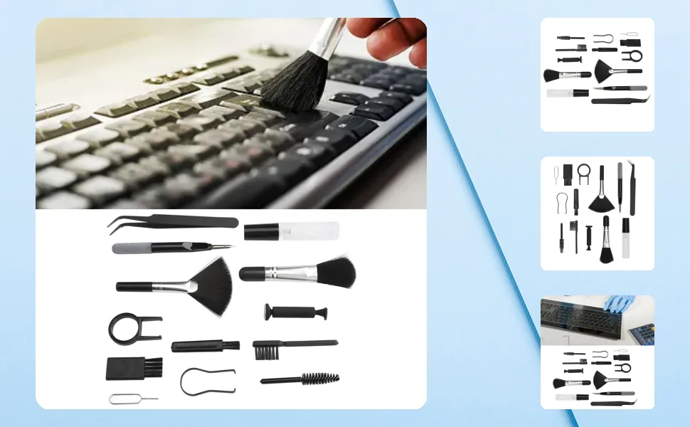 Earphones Cleaning Tools Dust Fingerprint Removal Efficient Kit for Phone Keyboard Electronic Device - 1414240000611-1