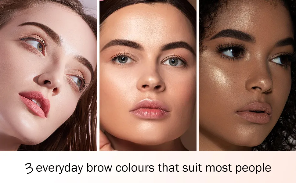 Boobeen Precision Eyebrow Pencil Micro Waterproof Brow Pen with Spoolie Brush Long Lasting Eyebrow Colors Create Perfectly Natural Brow Shaper coffee - 3 everyday brow colors suit most people