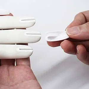 Practice Hand for Acrylic Nails Nails Won't Fall Off Silicone Nail Practice Hand Flexible Nail Technician Acrylic Nail Practice Hand Nail Tech Silicone Hand White - Silicone Hand for Acrylic Nails