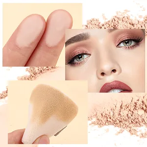 Boobeen Matte Face Finishing Powder Smooth Setting Pressed Powder Makeup Oil Control Lightweight Long Lasting Makeup Setting Foundation Compact Powder Soft Focus Effect Translucent Finish 02# Natural - setting powder makeup