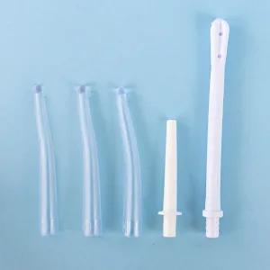 Silicone Enema Bag Kit - 2 Quart Capacity 5 Multi-Size Reusable Controlled Water Flow for Colon Detox Cleanse Enemas - 5 Reusable Nozzles