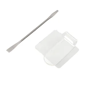 Acrylic Cosmetic Mixing Palette Set Transparent Mixing Palette Spatula Eyeshadow Makeup Tool for Professional and Home Use - 1410220086811-2