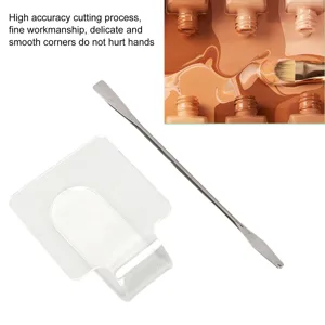 Acrylic Cosmetic Mixing Palette Set Transparent Mixing Palette Spatula Eyeshadow Makeup Tool for Professional and Home Use - product information 6