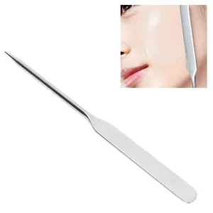 Makeup Spatula Stainless Steel Slanted Head Mixing Stirring for Makeup Nail Art Manicure - 1410230007411-3