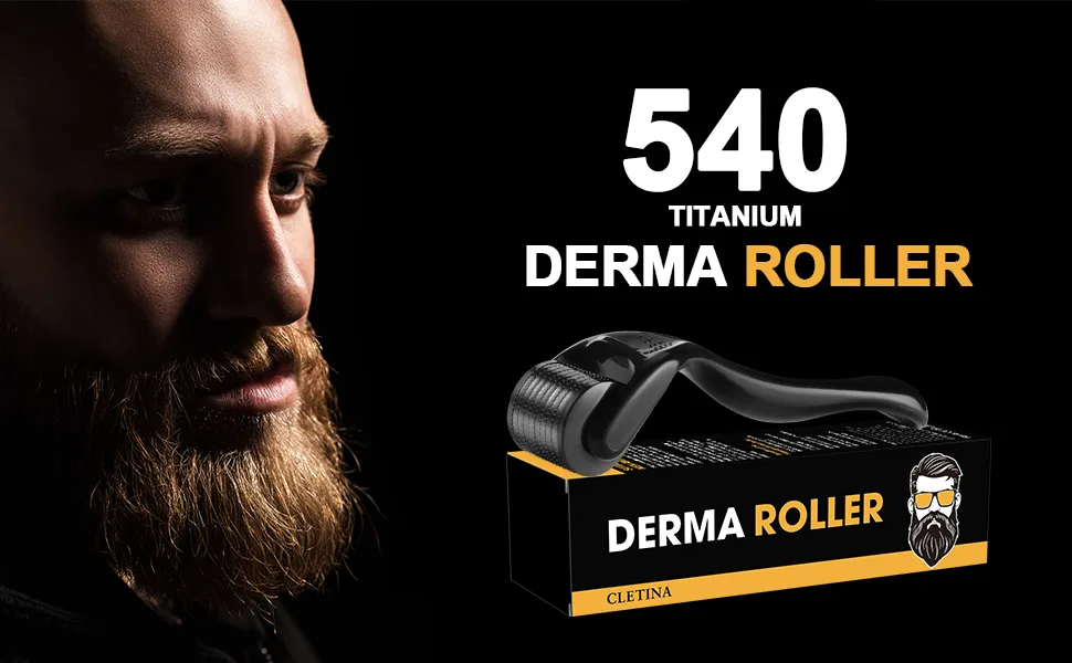 540 Titanium Derma Roller - Microneedle Micro Needle Roller For Men And Women Home Use - Microneedling Roller Dermaroller Skin Care Tool(#1.0#) - derma roller