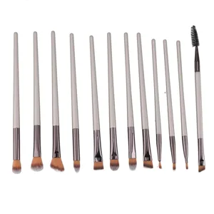 18 Pieces Makeup Brush Set Beginner Cosmetic Powder Applicator for Eyeshadow Blush Eyelashes - 1410230162111-2