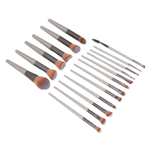 18 Pieces Makeup Brush Set Beginner Cosmetic Powder Applicator for Eyeshadow Blush Eyelashes - 1410230162111-3