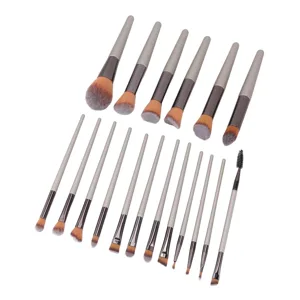 18 Pieces Makeup Brush Set Beginner Cosmetic Powder Applicator for Eyeshadow Blush Eyelashes - product information 3