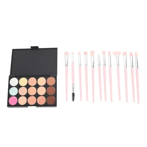 Makeup Kit Eyeshadow Palette Cosmetic Brushes Set Soft Strong Powder Support Ergonomic Design for Daily Party Travel - product information 2