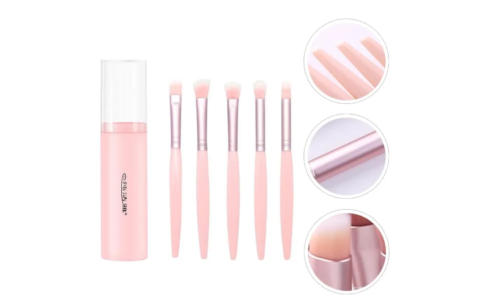 1set Set Eye Shadow Brush Set Eye Makeup Kits Eyeliner Brush Makeup Brish Holder Tool Stand Lash Holder Makeup Brush Holder Lash Kits Make up Pink Plastic Abs Plastic Handle - product information 2