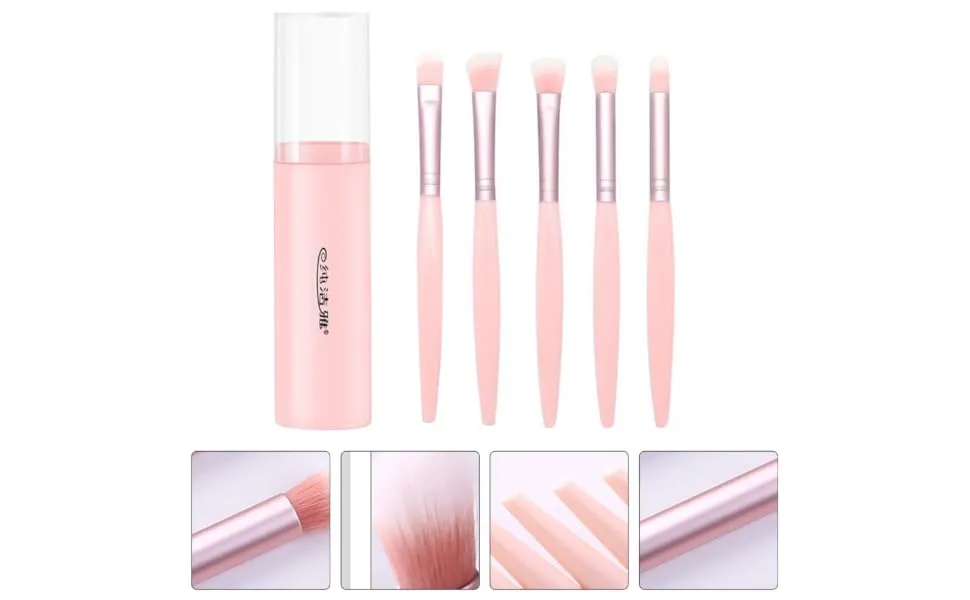 1set Set Eye Shadow Brush Set Eye Makeup Kits Eyeliner Brush Makeup Brish Holder Tool Stand Lash Holder Makeup Brush Holder Lash Kits Make up Pink Plastic Abs Plastic Handle - product information 3