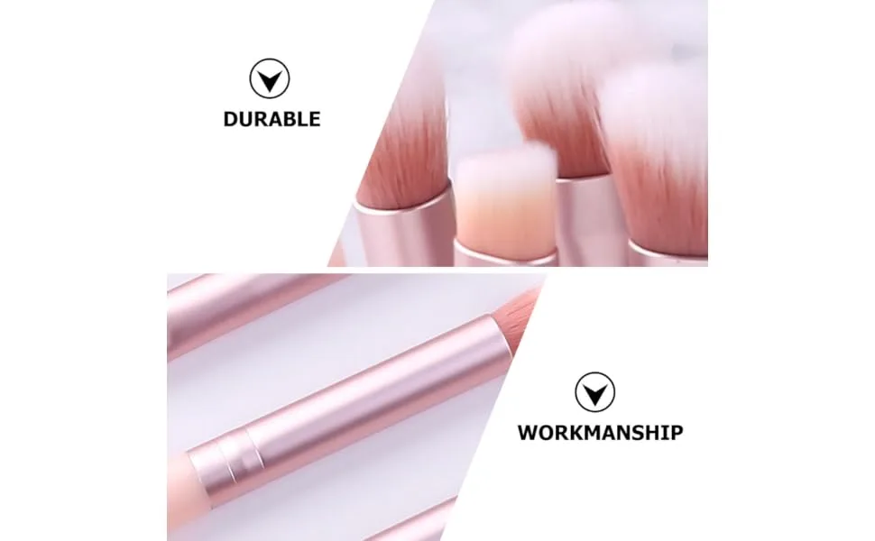 1set Set Eye Shadow Brush Set Eye Makeup Kits Eyeliner Brush Makeup Brish Holder Tool Stand Lash Holder Makeup Brush Holder Lash Kits Make up Pink Plastic Abs Plastic Handle - product information 4