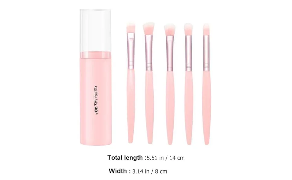 1set Set Eye Shadow Brush Set Eye Makeup Kits Eyeliner Brush Makeup Brish Holder Tool Stand Lash Holder Makeup Brush Holder Lash Kits Make up Pink Plastic Abs Plastic Handle - product information 5