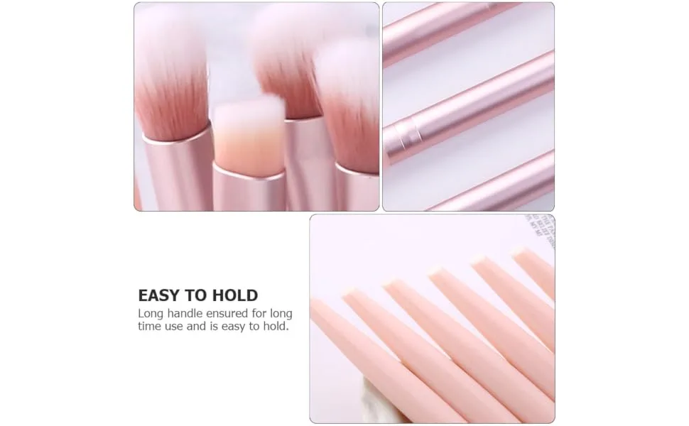 1set Set Eye Shadow Brush Set Eye Makeup Kits Eyeliner Brush Makeup Brish Holder Tool Stand Lash Holder Makeup Brush Holder Lash Kits Make up Pink Plastic Abs Plastic Handle - product information 6