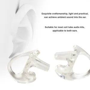 Soft and Comfortable Transparent Gel Ear Replacement for Most Coil Tube Audio Kits (Small Size) - product information 3