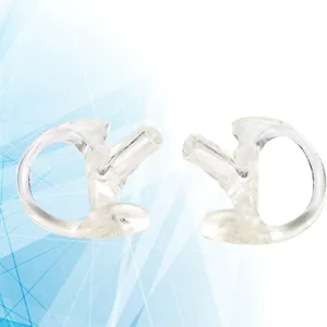 Soft and Comfortable Transparent Gel Ear Replacement for Most Coil Tube Audio Kits (Small Size) - XD12803-03-3