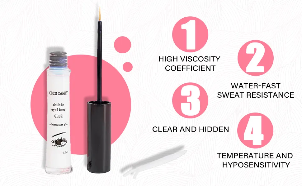 Strong Eyelash Glue Glue Long Lasting Eyelash Glue for Lash Bond and Seal for Eyelash Extensions Suitable for Home DIY Lash Extension (Transparently) - eyelash glue