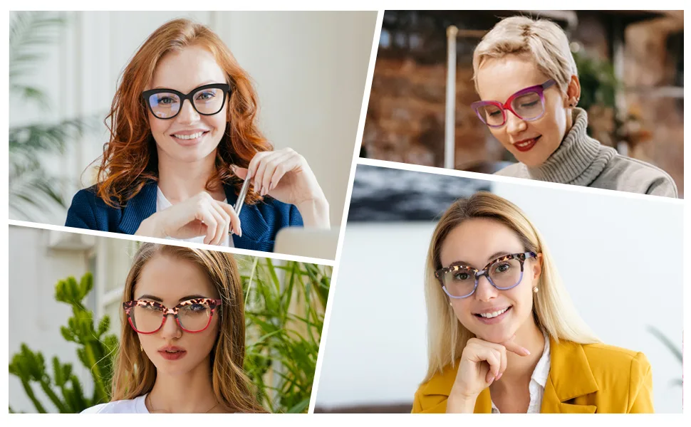FEISEDY Retro Square Reading Glasses Anti Glare Digital Blue Light Blocking Eyestrain for Women Reader B0058 Red Leopard 3.0 x - FEISEDY reading glassesB0058